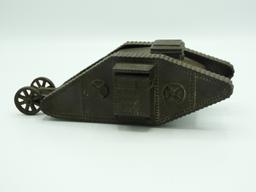 Cast iron military tank bank