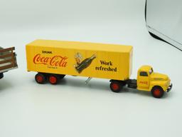 2 die cast trucks, 1st gear Drink Dr. Pepper stake