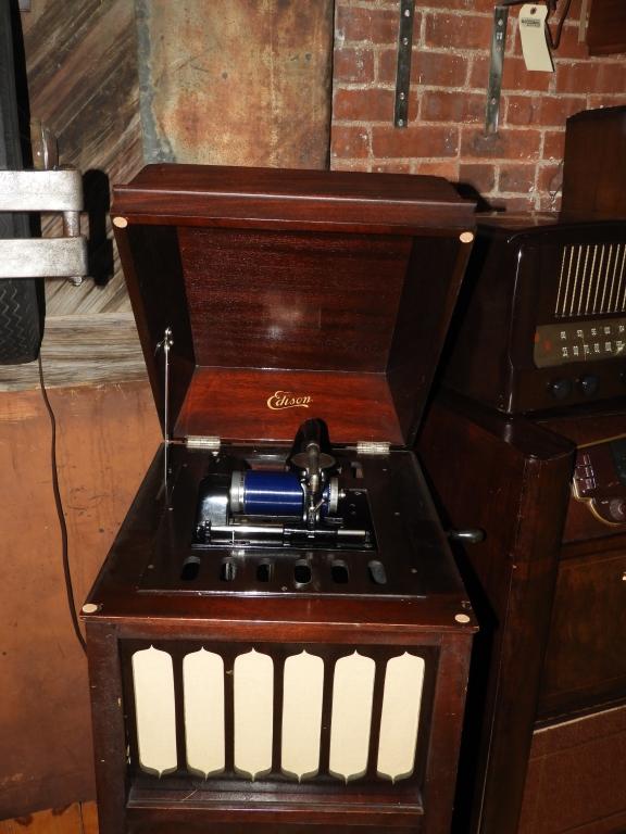 Edison cylinder phonograph, cabinet model