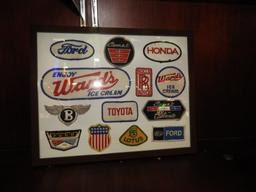 Collection of 13 patches, mostly automotive