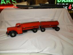 Smith Miller Mack tank truck w/ pup trailer