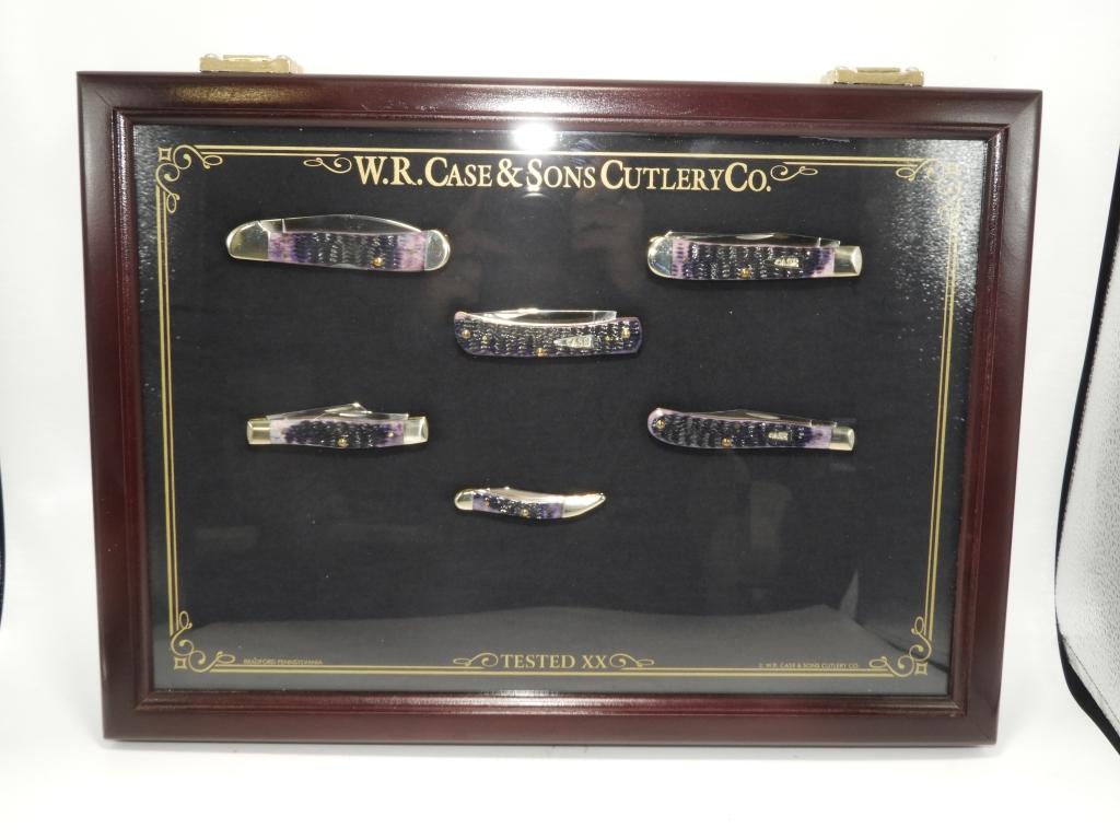 Case Collector Knife Set, 6 matching knives