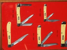 Incomplete Case collector knife set w/ 6 Case kniv