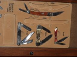 Incomplete Case collector knife set w/ 7 Case kniv