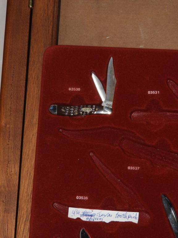 Incomplete Case collector knife set w/ 5 Case kniv