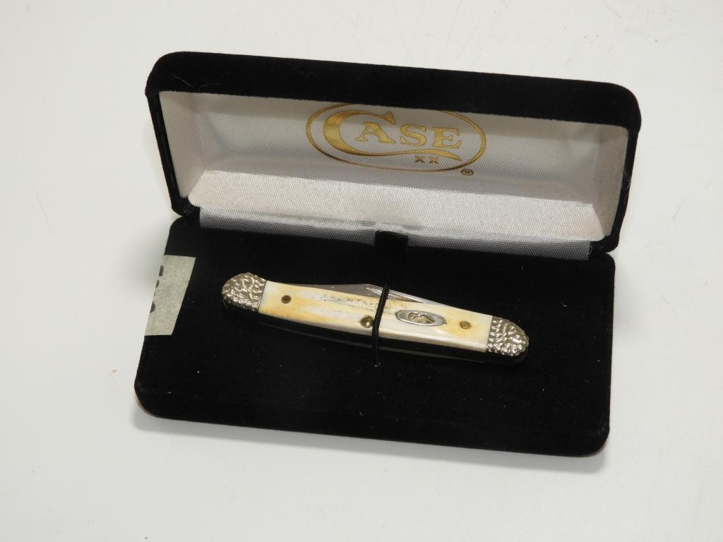 Case collector knife, bone handle