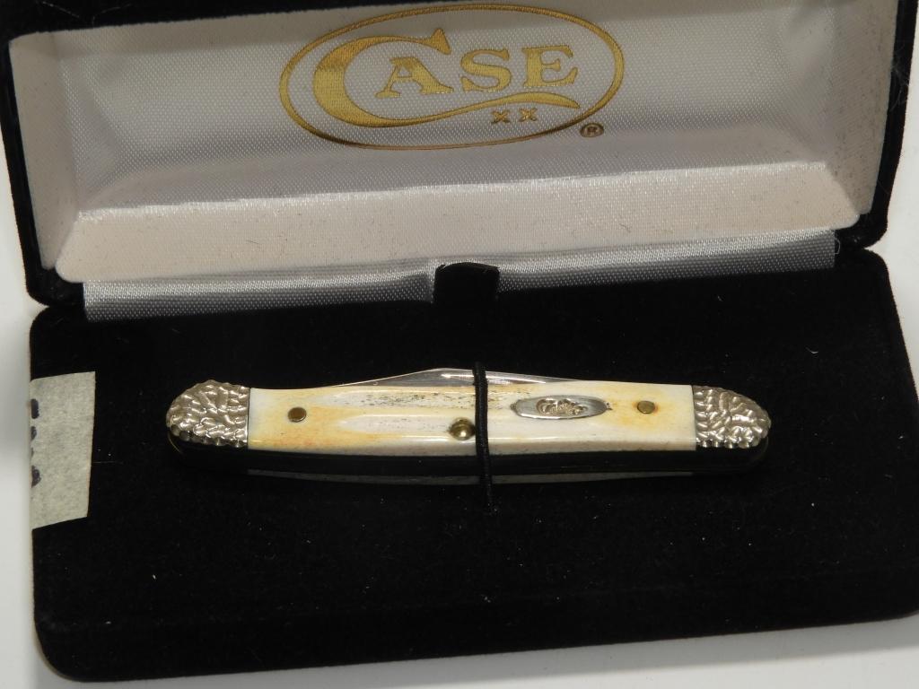 Case collector knife, bone handle