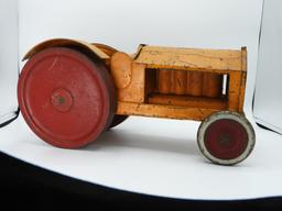 Tin toy tractor