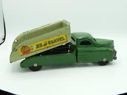 Stamped steel Buddy L sand & gravel dump truck