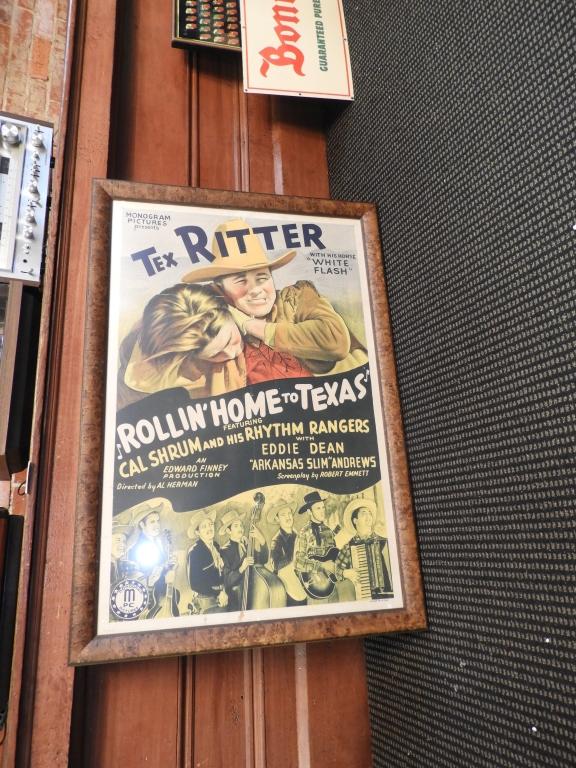 Framed movie poster "Rolling Home to Texas with Te