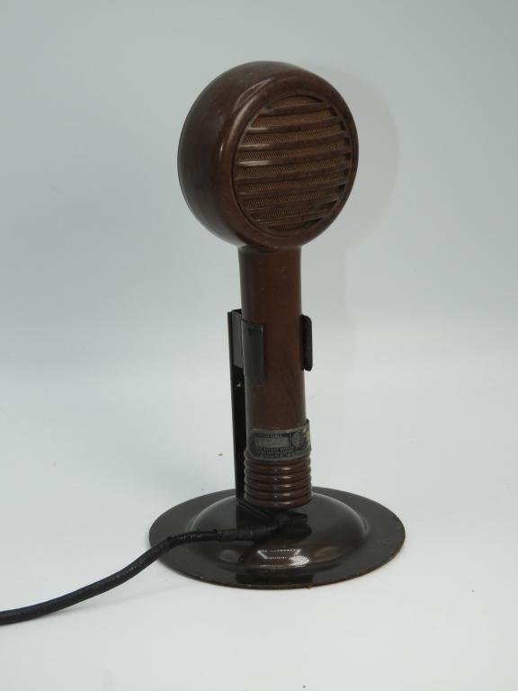 Vintage Sure Bakelite style hand held microphone