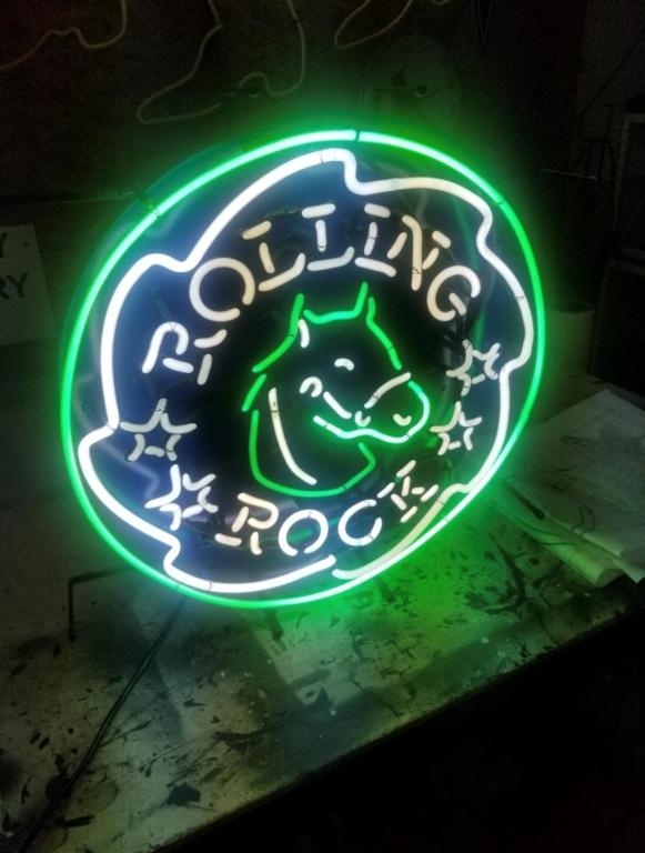 Rolling Rock neon