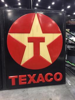 Texaco sign face, 6'x7'