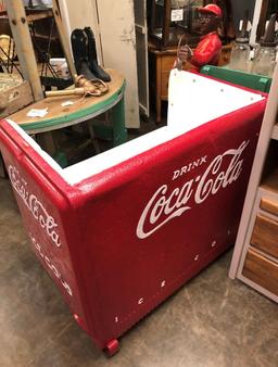 Coca-Cola bench made from old cooler