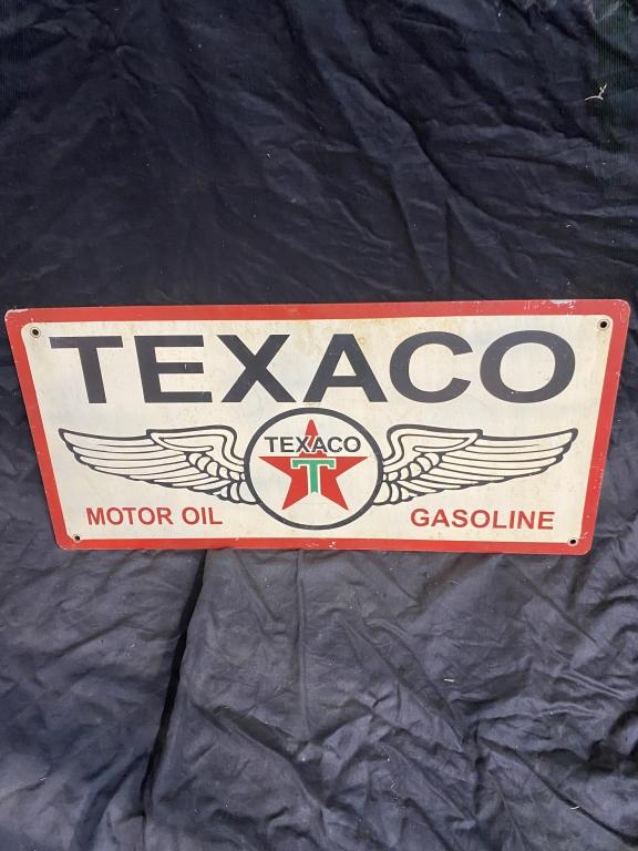 Texaco Motor Oil Gasoline SST  10 1/2 x 22 1/2