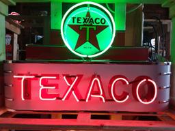 Texaco Marquee Tin Neon Sign