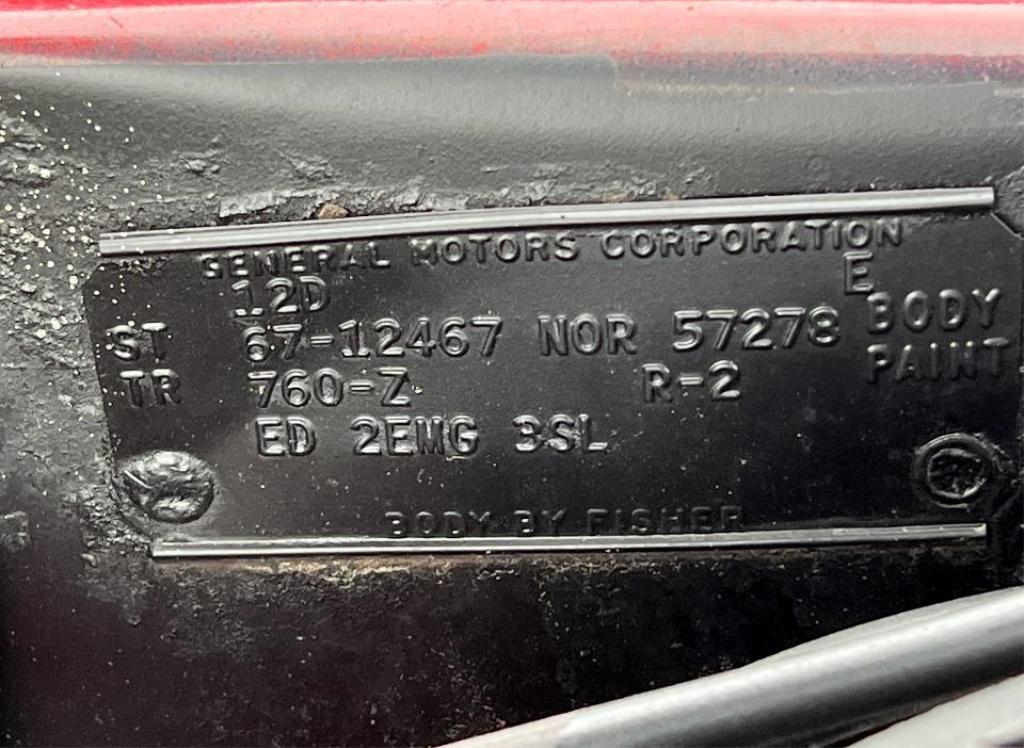 1967 Chevy Camaro RS Convertible