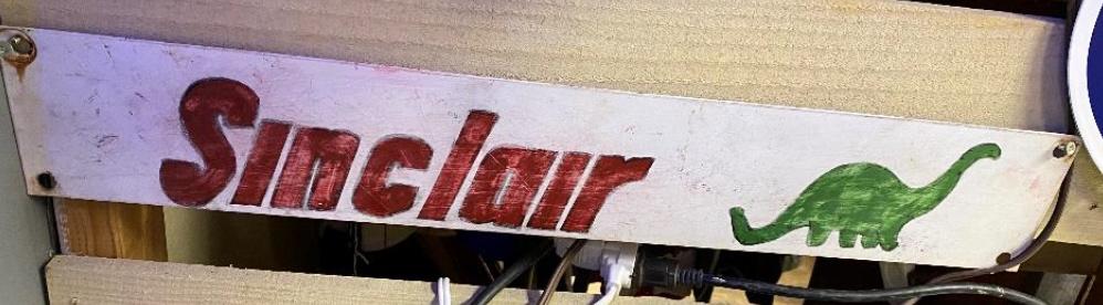 Metal Sinclair sign 24x4