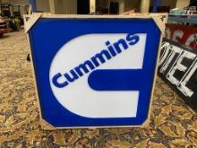 Cummins dealership light-up NOS embossed 48x48