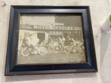 Vintage bicycle picture 18x14.5