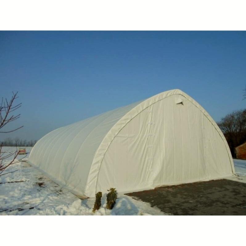 Golden Mount 30’ x 65’ x 15’ Peak Roof Storage Shelter - New!