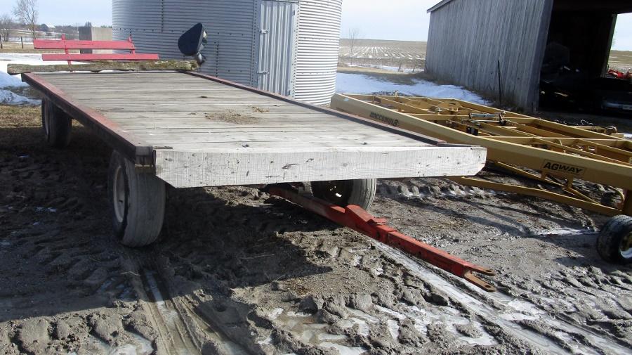 16’ Flat Top Wooden Hay Wagon!