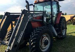 2000 Case IH MX110 Maxxum MFWD Cab Tractor with Q790 Quicke Loader!