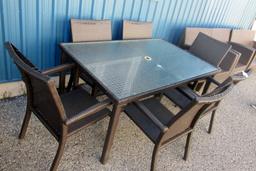 Wicker Look Patio Table & Chairs!