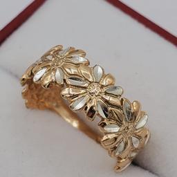 Sterling Silver Rose Gold Plated Ring - New!