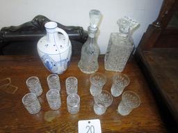 CRYSTAL DECANTERS, ETC.