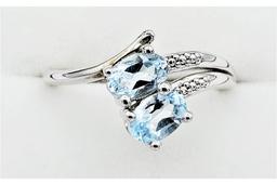 Blue Topaz Ring - New