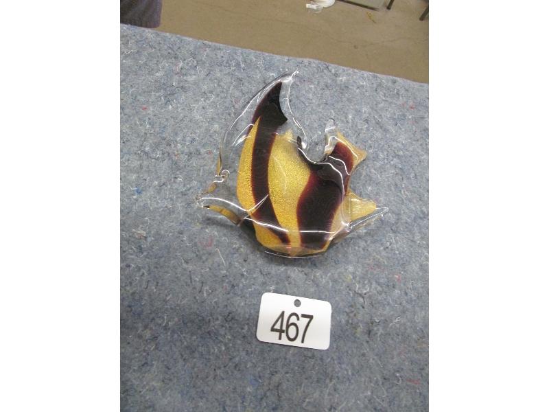 Signed Art Glass Fish