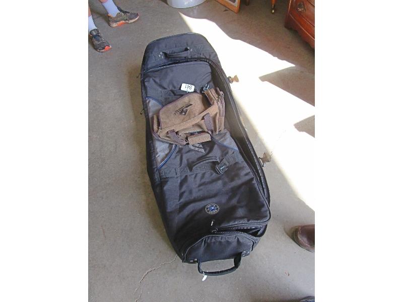 Mizuno Golf Travel Bag & Leather Carry On Bag