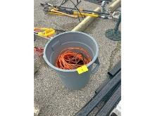 Garbage Can With Extension Cords