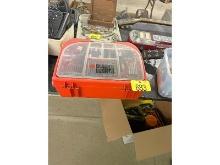 Black and Decker Tool Case with 20 Volt Drill and Drill Bits