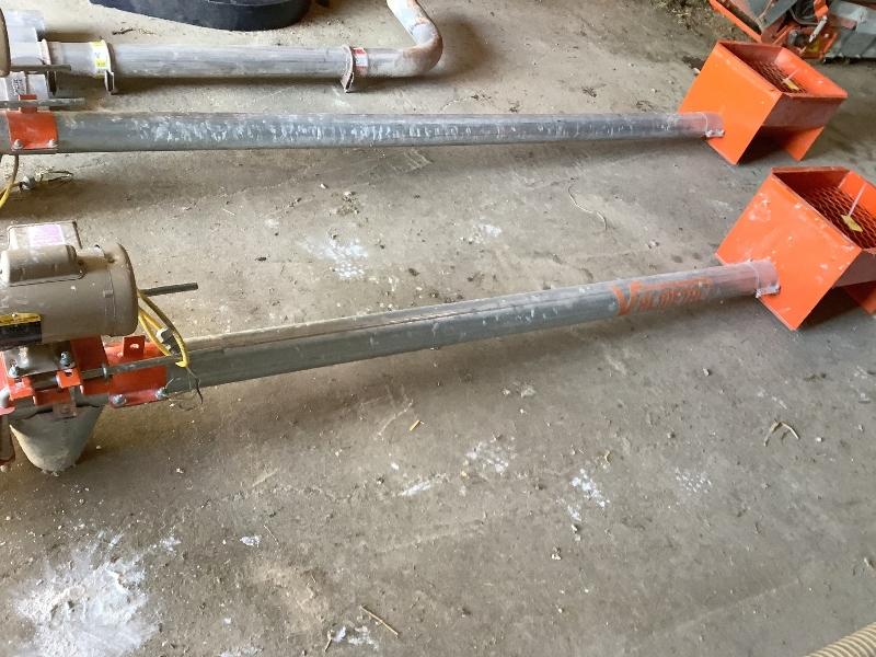 Valmetal 9' x 4" Auger With Boot & 1/2 HP Motor