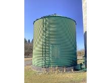 7 Ring Grain Bin With Dryer Floor & Unloading Auger