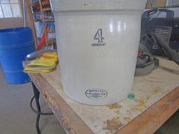 Number 4 Medalta Crock With Lid