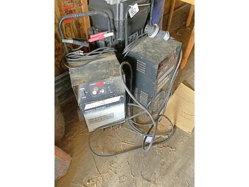 2 Battery Chargers, Fishing Bait, Etc.