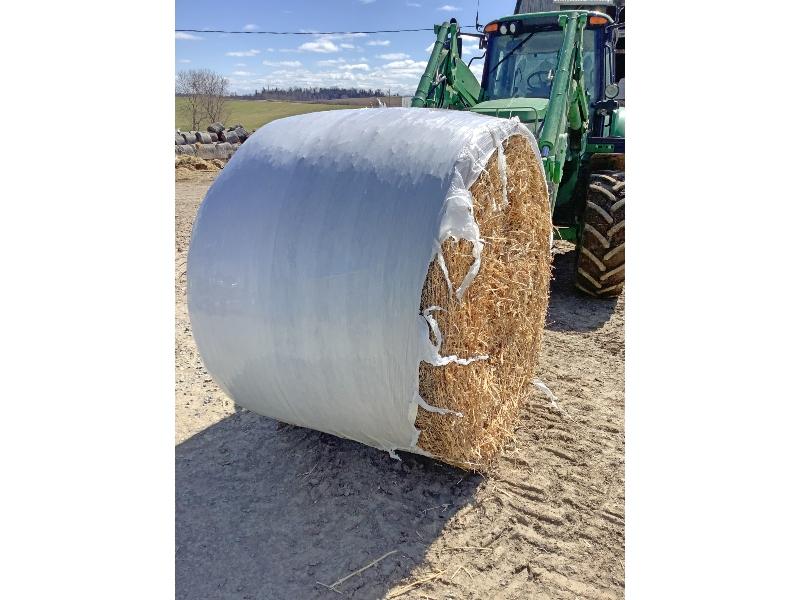 13- 4'x5' Wrapped Bales of Soybean Straw