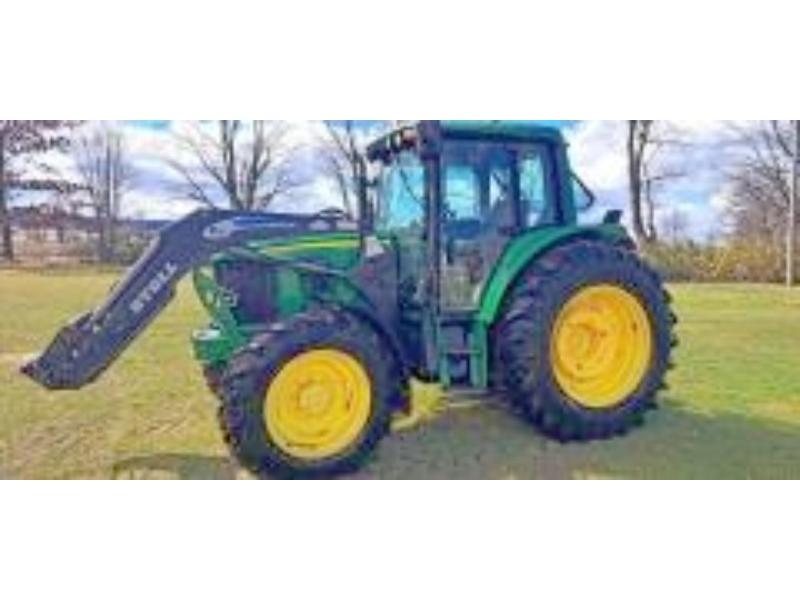 John Deere 6420 MFWD Cab Tractor With FS10 Stoll Loader
