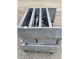 3 Galvanized Metal Shelves