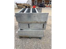 3 Galvanized Metal Shelves