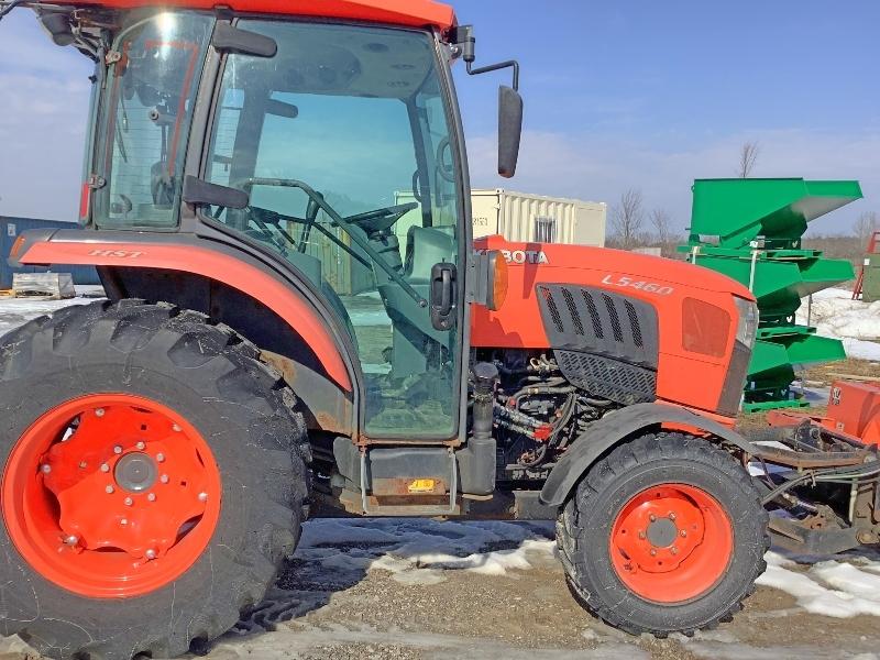 Kubota L5460 Cab MFWD Tractor With Kubota L4479 Front Mount Snowblower