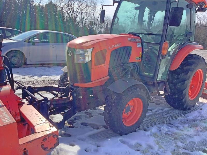 Kubota L5460 Cab MFWD Tractor With Kubota L4479 Front Mount Snowblower