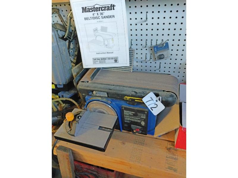 Mastercraft 4"x36" Belt/Disc Sander