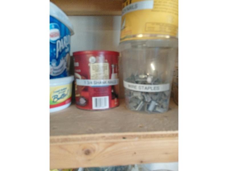 Shelf of Assorted Fasteners