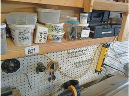 Shelf of Assorted Fasteners