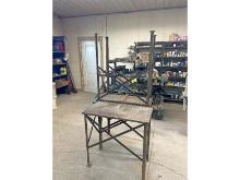 3 Steel Shop Tables