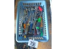 Basket of Screwdrivers, Ratchets, Etc.